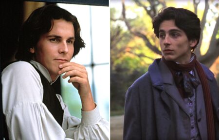 Christian Bale in Little Women (1994), Timothee Chalalmet in Little Women (2019)