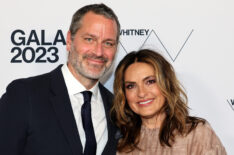 Peter Hermann and Mariska Hargitay attend the 2023 Whitney Gala and Studio Party at The Whitney Museum of American Art on May 16, 2023 in New York City.