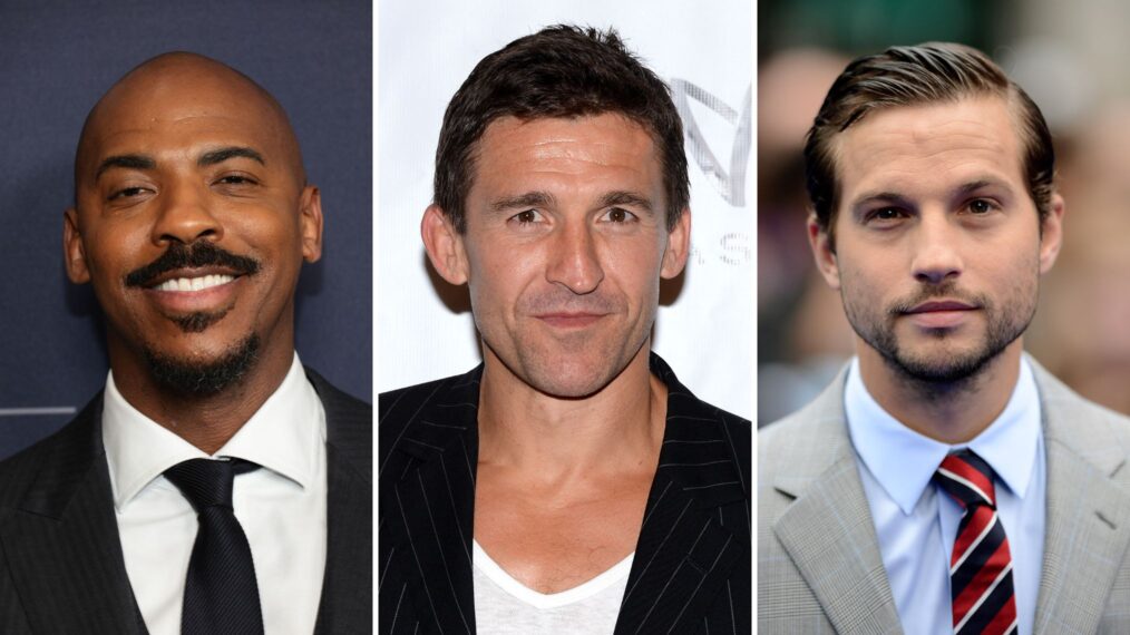 Mehcad Brooks, Jonathan Cake, and Logan Marshall-Green