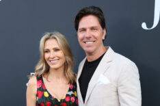 Sandra Hess and Michael Trucco attends BET+ Celebrates the premiere of Average Joe at Goya Studios on June 22, 2023 in Los Angeles, California.