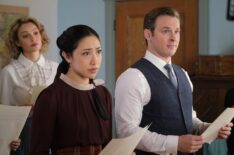 Kayla Wallace, Amanda Wong, Ben Rosenbaum in 'When Calls the Heart'