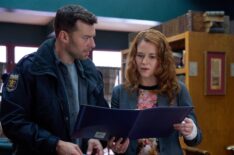 Peter Mooney and Sarah Drew in 'Mistletoe Murders'