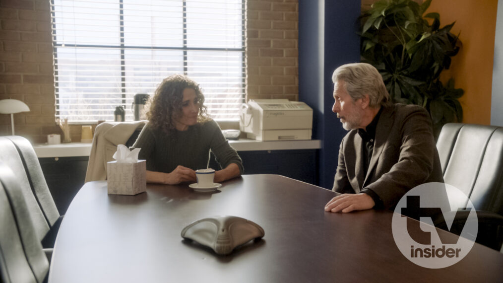 Melina Kanakaredes and Gary Cole as NCIS Special Agent Alden Parker — 'NCIS' Season 22 Episode 10 "Baker's Man"