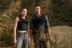 Mariel Molino as Cecilia “Lala” Dominguez and Austin Stowell as Leroy Jethro Gibbs — 'NCIS: Origins' Season 1 Episode 9 'Vivo o Muerto'