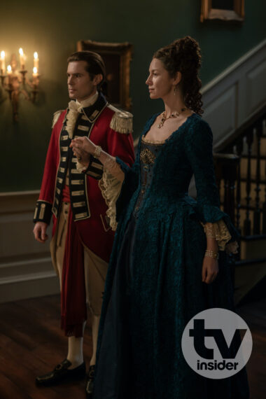 David Berry as Lord John Grey and Caitriona Balfe as Claire — 'Outlander' Season 7 Episode 11