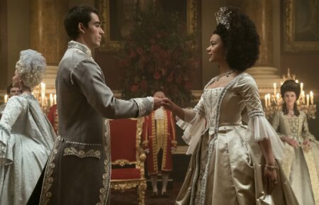 Corey Mylchreest and India Amarteifio in 'Queen Charlotte: A Bridgerton Story'