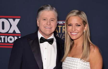 Sean Hannity and Ainsley Earhardt attend FOX Nation's 2024 Patriot Awards at Tilles Center for the Performing Arts on December 05, 2024 in Greenvale, New York.