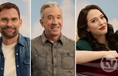 Seann William Scott, Tim Allen, and Kat Dennings for 'Shifting Gears' Season 1