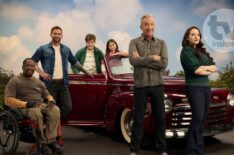 Daryl Mitchell, Seann William Scott, Maxwell Simkins, Barrett Margolis, Tim Allen, and Kat Dennings for 'Shifting Gears'