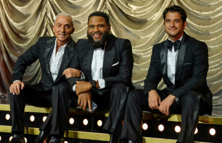 Bruno Tonioli, Anthony Anderson and Tyler Posey in 'The Real Full Monty' special