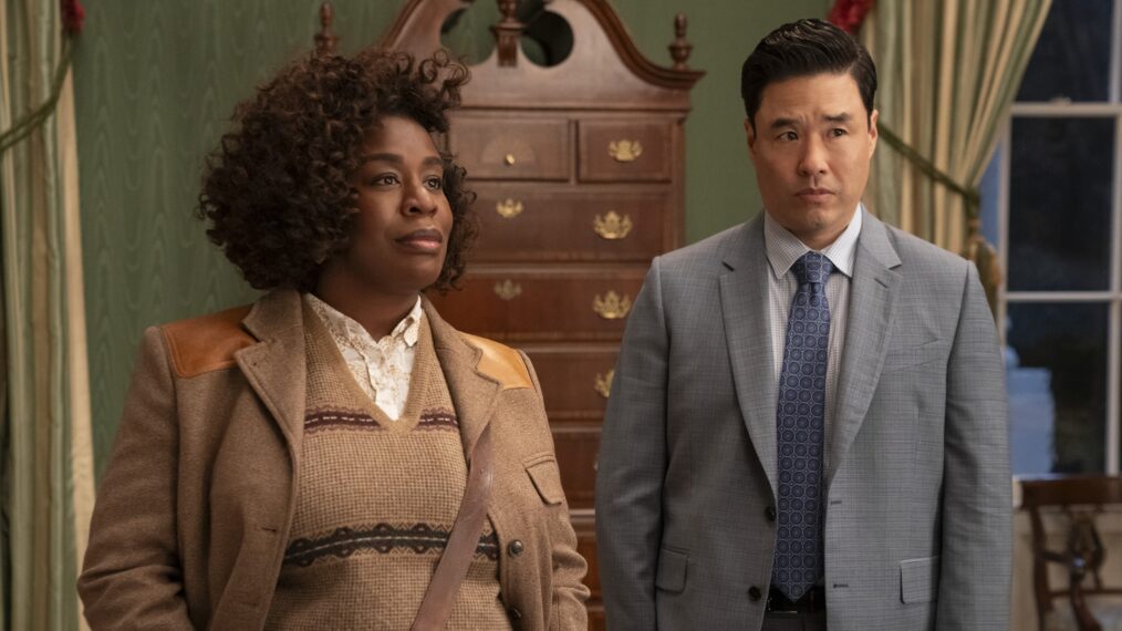 Uzo Aduba and Randall Park in 'The Residence'