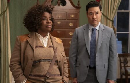 Uzo Aduba and Randall Park in 'The Residence'