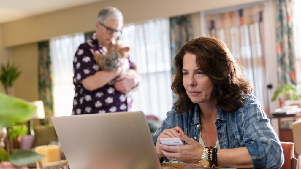 Abby McEnany as Velma Bruin and Robin Weigert as Teddi Bruin in 'Tracker' Season 1