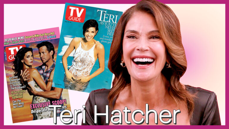 Teri Hatcher does Throwback with TV Guide Magazine