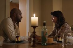 Colin Lawrence as Preacher, Lexa Doig as Paige Lassiter in 'Virgin River' Season 5