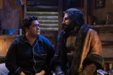 Harvey Guillen and Kayvan Novak in 'What We Do in the Shadows' Season 6