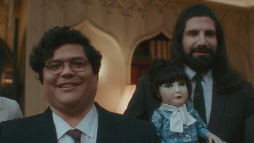 Harvey Guillén and Kayvan Novak in 'What We Do in the Shadows' Series finale