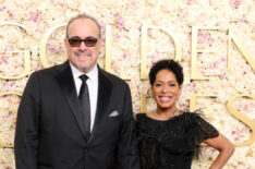 David Zayas and Liza Colón-Zayas attend the 82nd Annual Golden Globe Awards at The Beverly Hilton on January 05, 2025 in Beverly Hills