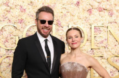 Dax Shepard and Kristen Bell attend the 82nd Annual Golden Globe Awards at The Beverly Hilton on January 05, 2025