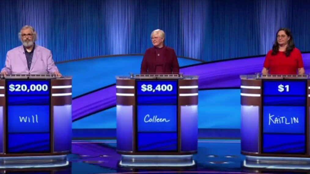 Will Yancey, Colleen Matthews, and Kaitlin Tarr in Jeopardy