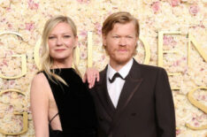 Kirsten Dunst and Jesse Plemons attend the 82nd Annual Golden Globe Awards at The Beverly Hilton on January 05, 2025