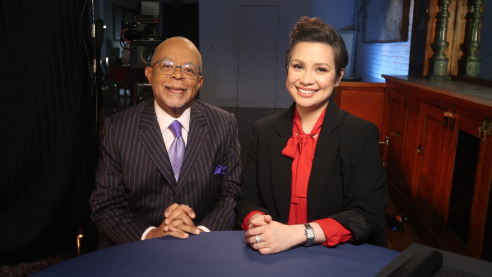 Henry Louis Gates Jr. and Lea Salonga in Finding Your Roots