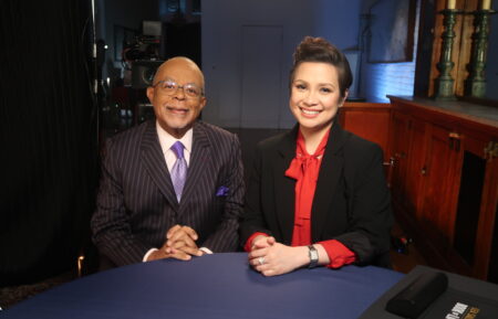 Henry Louis Gates Jr. and Lea Salonga in Finding Your Roots