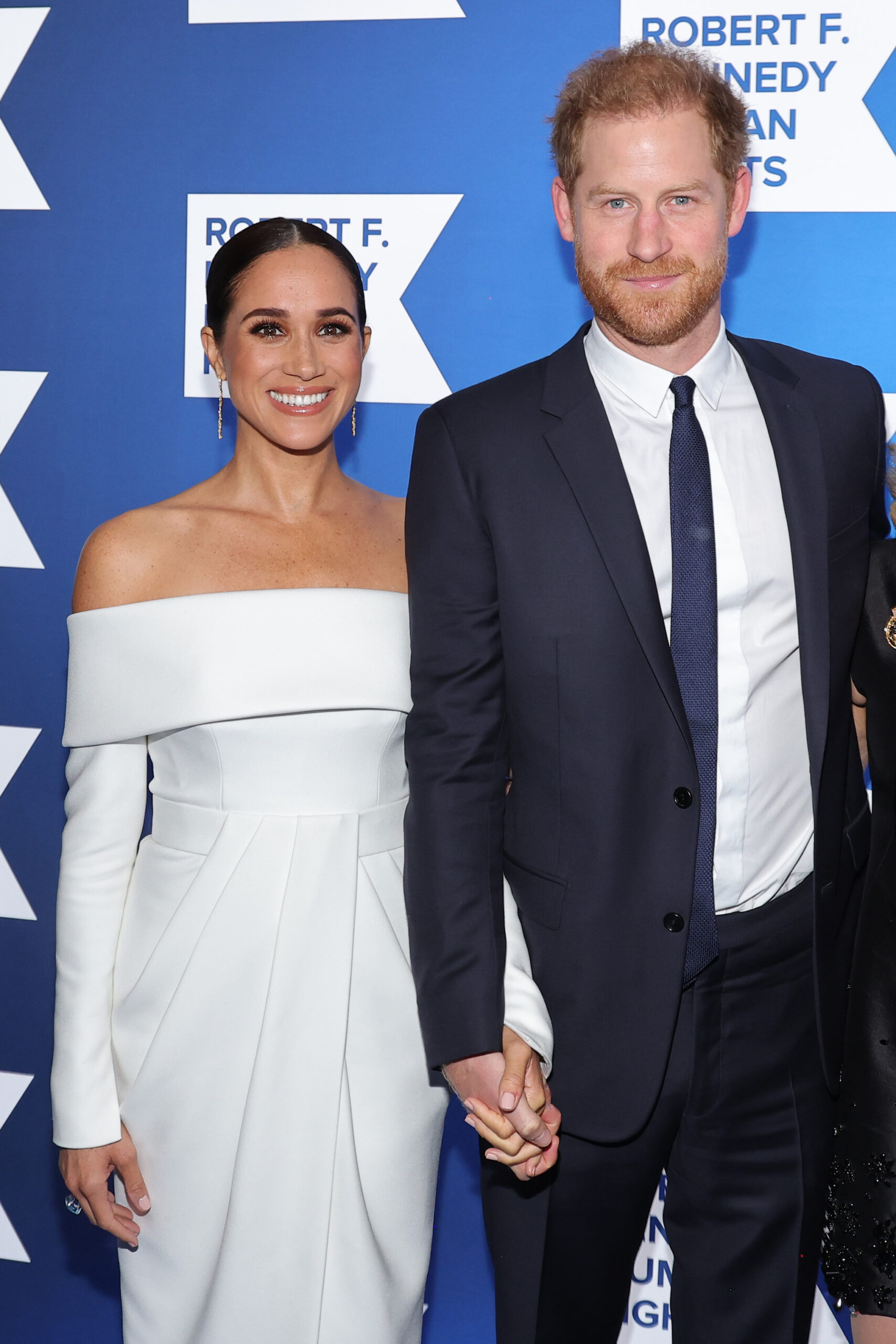 NEW YORK, NEW YORK - DECEMBER 06 Meghan, Duchess of Sussex and Prince Harry, Duke of Sussex attend the 2022 Robert F. Kennedy Human Rights Ripple of Hope Gala at New York Hilton on December 06, 2022 in New York City.