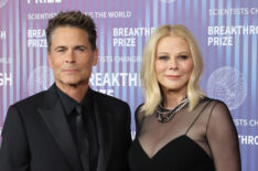 Rob Lowe and Sheryl Berkoff attend the 10th Annual Breakthrough Prize Ceremony at Academy Museum of Motion Pictures on April 13, 2024 in Los Angeles, California.