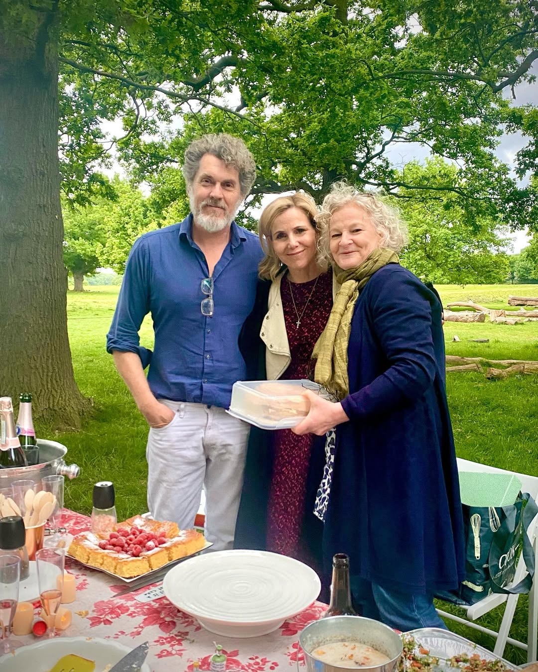 Ian Pitcher, Sally Phillips, and another woman.