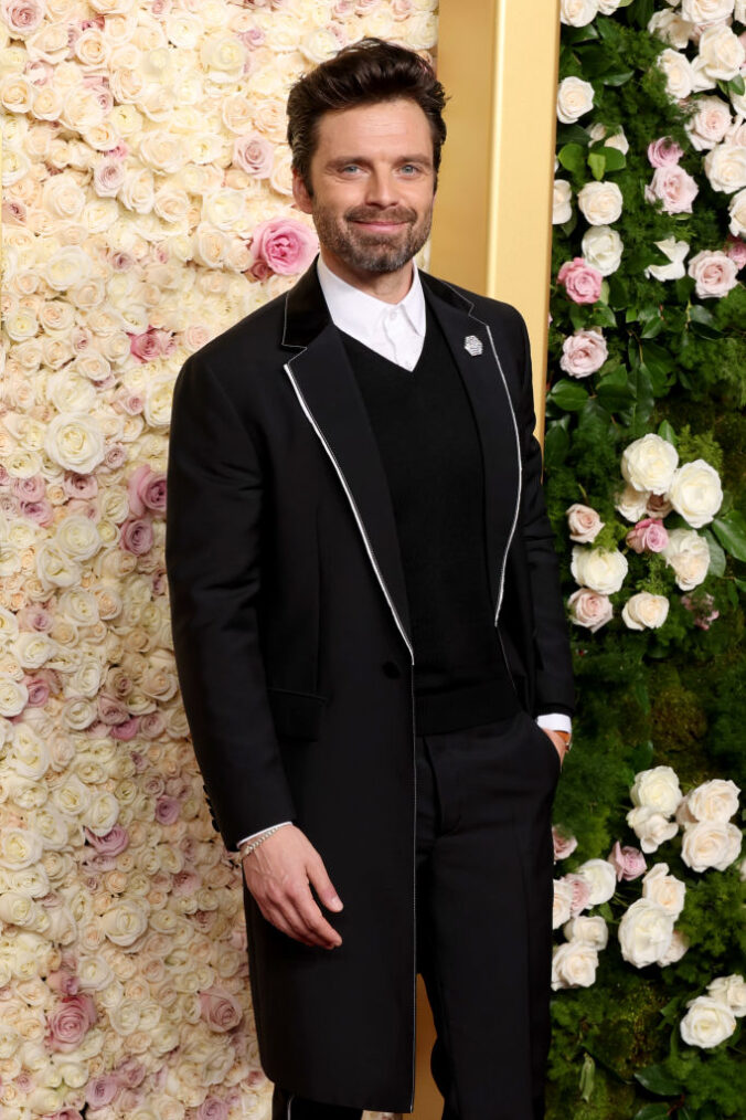 Sebastian Stan attends the 82nd Annual Golden Globe Awards at The Beverly Hilton on January 05, 2025