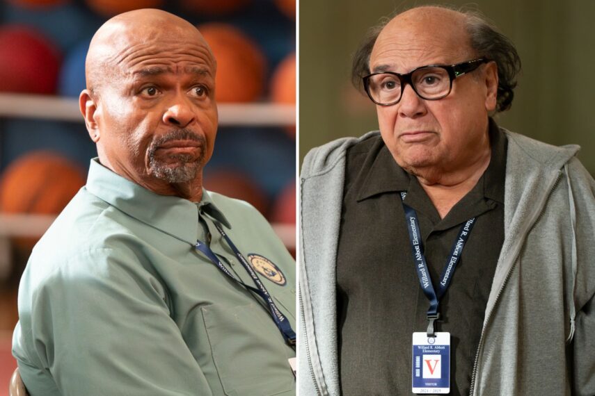 William Stanford Davis and Danny DeVito in 'Abbott Elementary's crossover with 'It's Always Sunny in Philadelphia' 