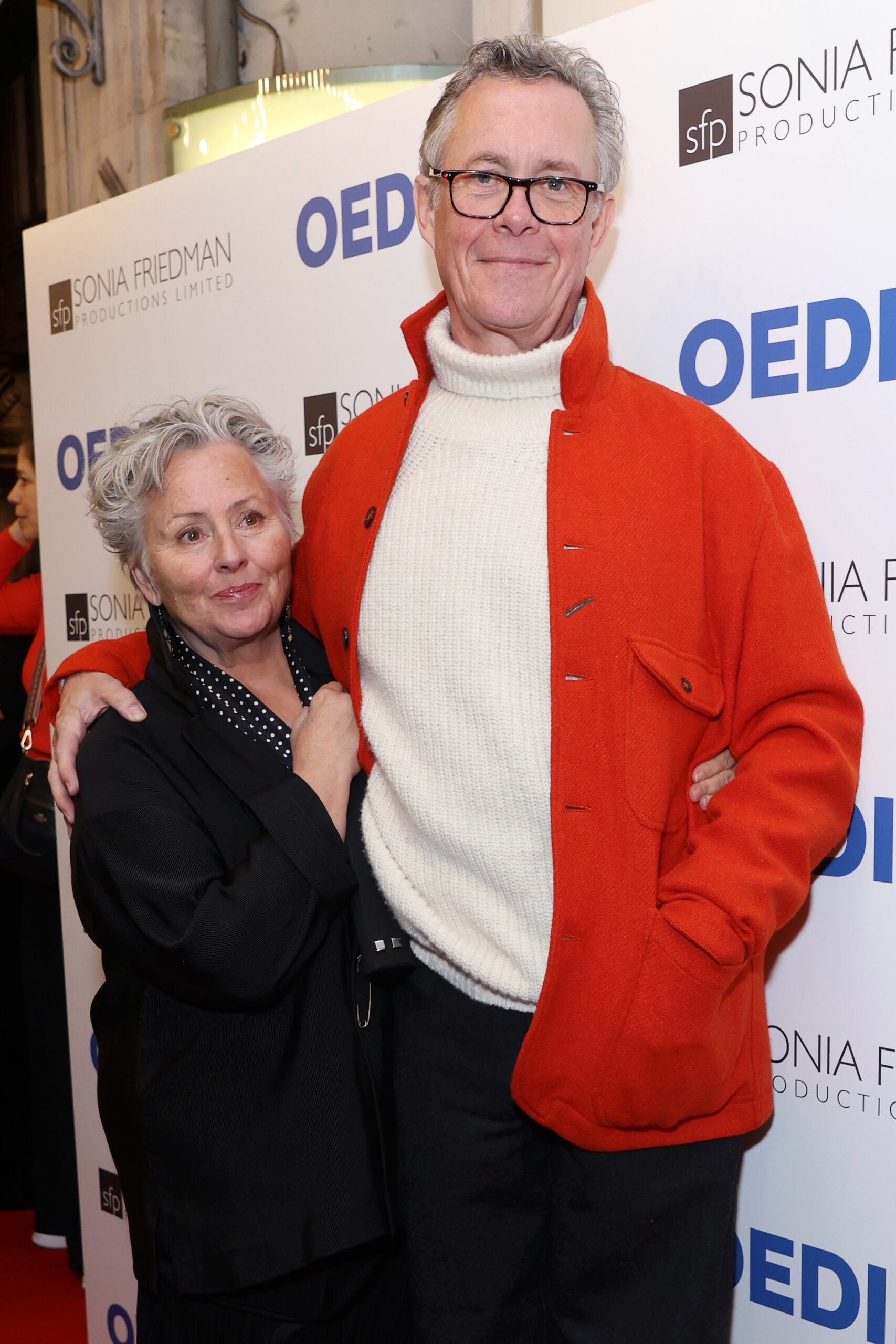 Lesley Moors and Alex Jennings attend the West End opening of 