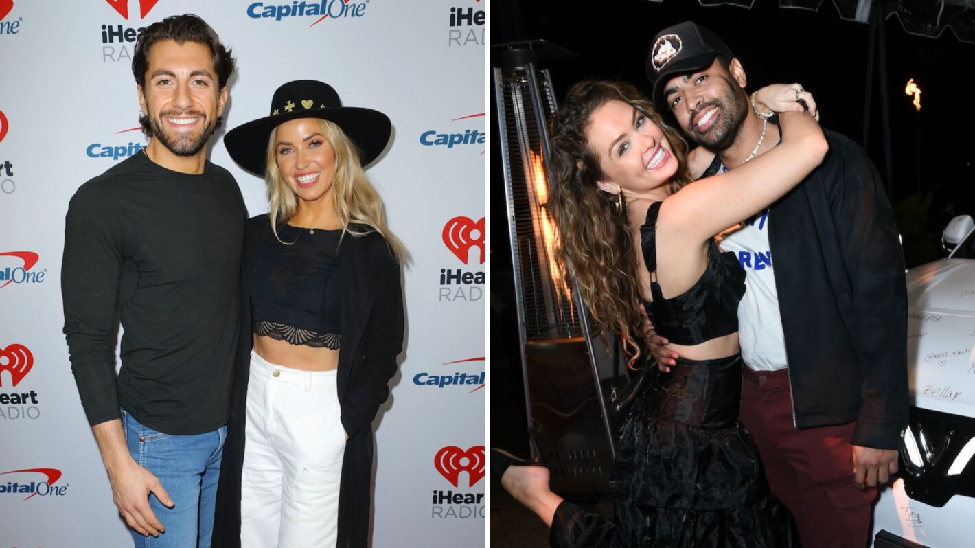 Kaitlyn Bristowe and Jason Tartick at iHeartRadio Jingle Ball, Susie Evans and Justin Glaze at Giggly Squad Event