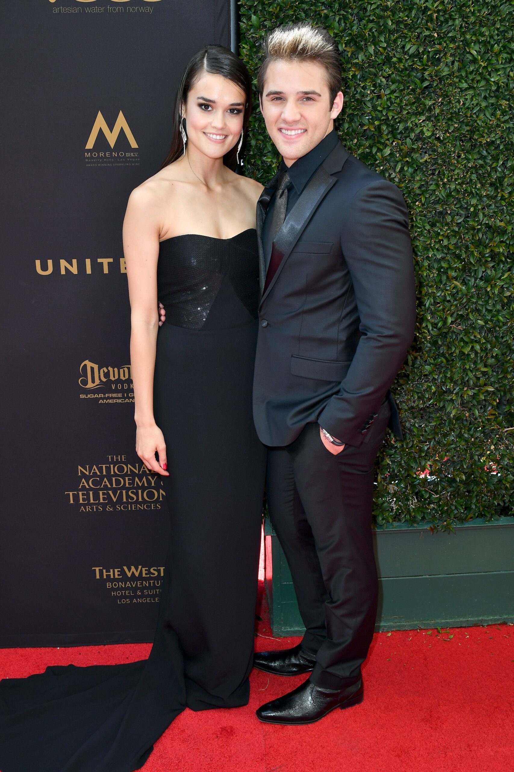 Casey Moss and True O'Brienat the 43rd Annual Daytime Emmy Awards at the Westin Bonaventure Hotel on May 1, 2016 in Los Angeles, California.