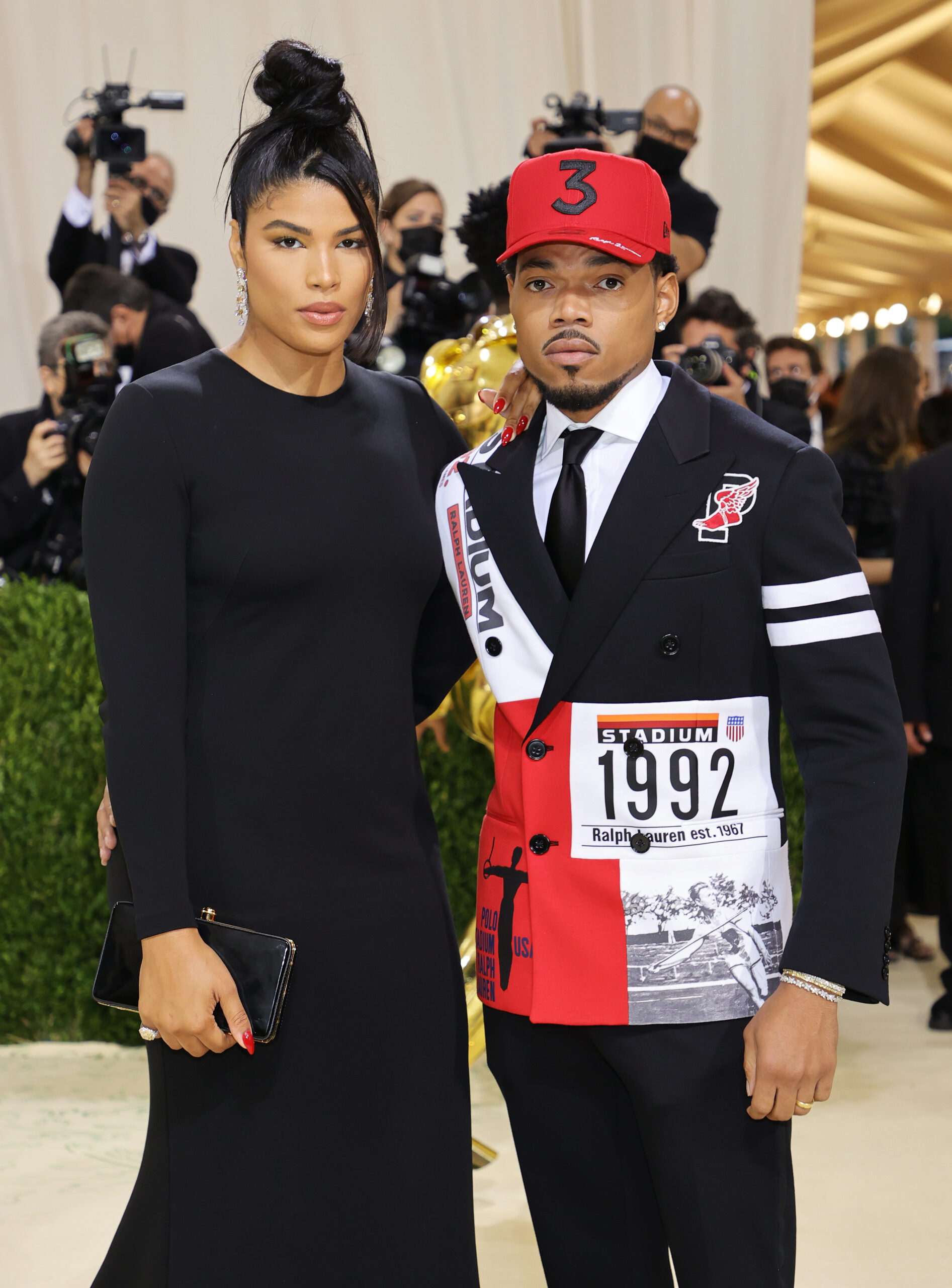 Chance the Rapper and Kirsten Corley attend The 2021 Met Gala