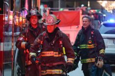 Taylor Kinney as Kelly Severide, Dermot Mulroney as Chief Dom Pascal, Steven Weber as Dr. Dean Archer — 'Chicago P.D.' Season 12 Episode 11 'In the Trenches: Part 3'