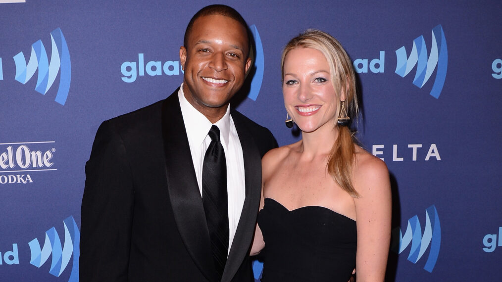 Craig Melvin and Lindsay Czarniak attend the 26th Annual GLAAD Media Awards