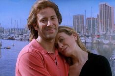 Henry Ian Cusick as Desmond and Sonya Walger as Penny from 'Lost'