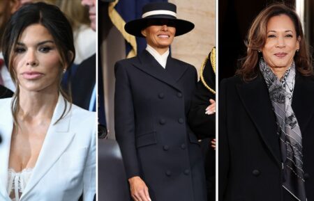 Lauren Sanchez, Melania Trump, Kamala Harris at Donald Trump's Inauguration