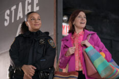 Carra Patterson as Kaya Blanke and Carrie Preston as Elsbeth Tascioni in 'Elsbeth' Season 2 Episode 8