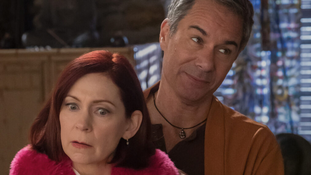 Carrie Preston and Eric McCormack in 'Elsbeth' Season 2 Episode 9 - 'Unalive and Well'