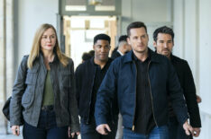 Eva-Jane Willis as Europol Agent Megan “Smitty” Garretson, Carter Redwood as Special Agent Andre Raines, Jesse Lee Soffer as Supervisory Special Agent Wesley 'Wes' Mitchell, and Jay Hayden as Agent Tyler Booth — 'FBI: International' Season 4 Episode 9 'The Kill Floor'