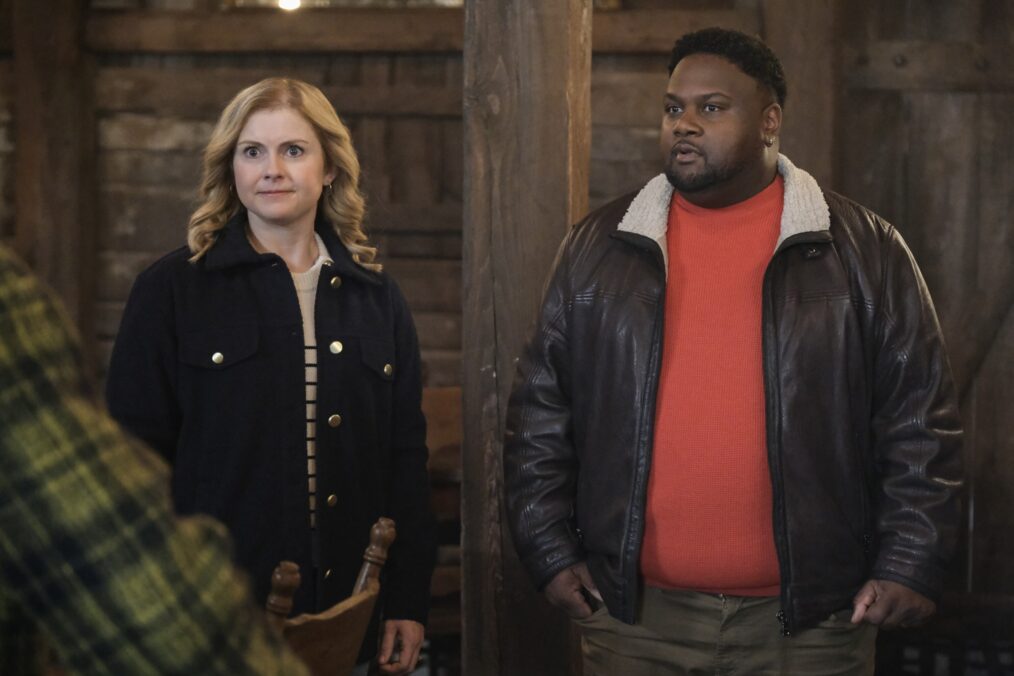 Rose McIver and Tristan D. Lalla in 'Ghosts' Season 4