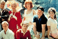 Jim Backus, Russell Johnson, Natalie Schafer, Bob Denver, Tina Louise, Alan Hale Jr., and Dawn Wells in Gilligan's Island