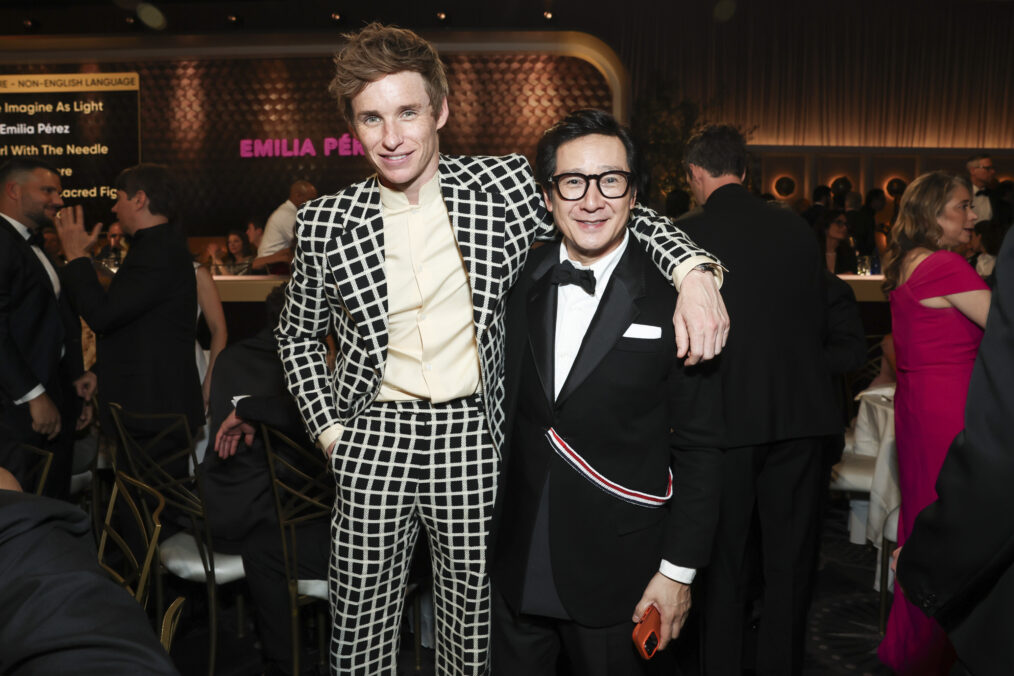 Eddie Redmayne and Ke Huy Quan - 2025 Golden Globes