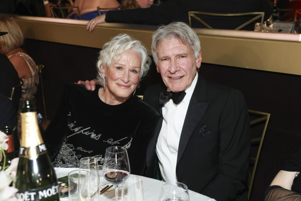 Glenn Close and Harrison Ford - 2025 Golden Globes