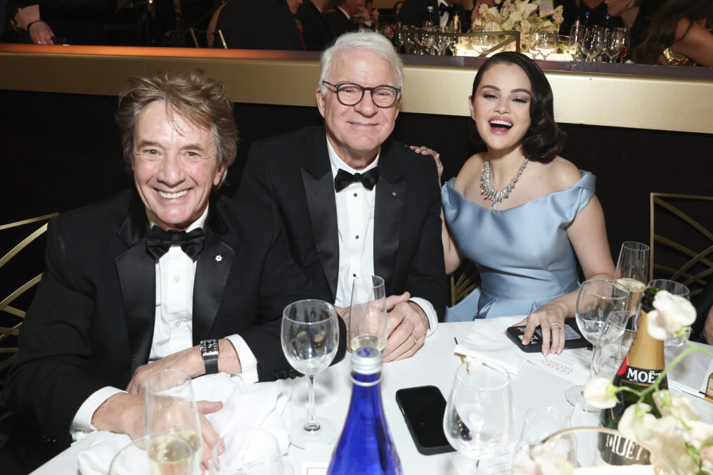 Martin Short, Steve Martin and Selena Gomez - 2025 Golden Globes