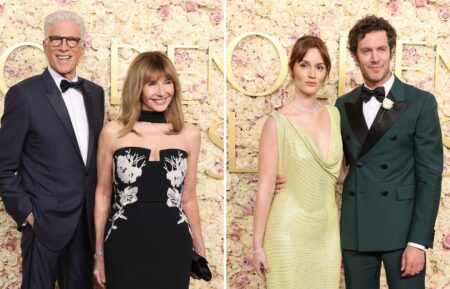 Ted Danson and Mary Steenburgen, Leighton Meester and Adam Brody at the 2025 Golden Globes