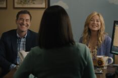 Mark Duplass and Ellen Pompeo as Michael and Kristine Barnett in 'Good American Family' on Hulu